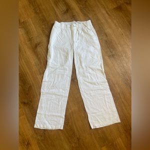 Linen blend pants